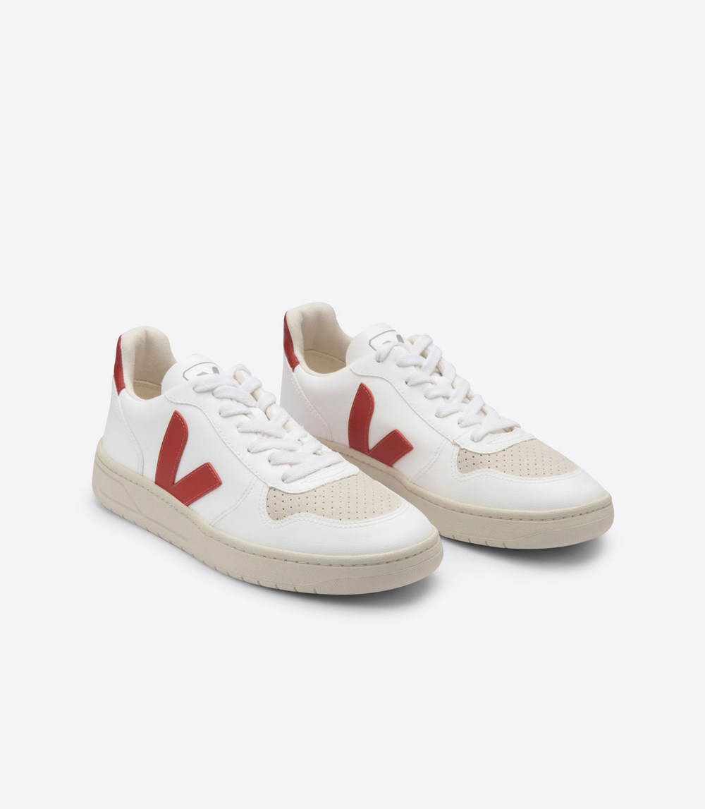 Veja Trainers Mens White - V-10 Cwl - PAEN-08297